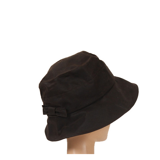 Chapeau De Pluie Coton Huil Marron Pour Femme