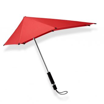 Parapluie golf anti-vent gris rouge noir