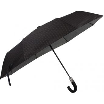 Parapluie Homme Falcone avec Bâton en Bois - Ø 125 cm - Noir