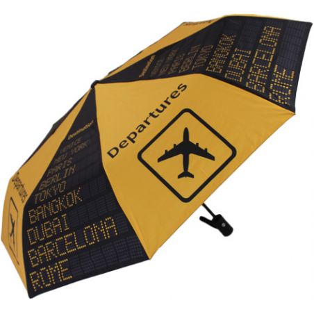 Parapluie pliant automatique motif aéroport international
