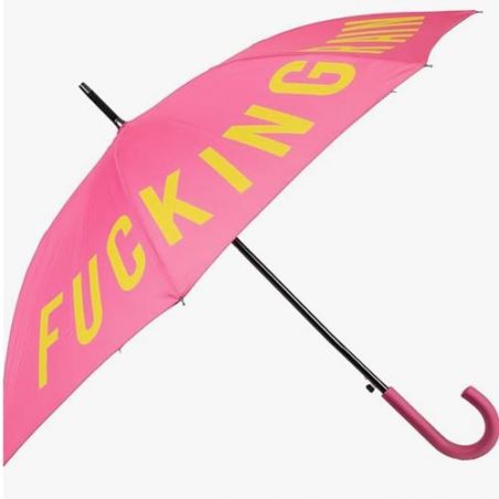 Grand parapluie fantaisie rose fucking rain