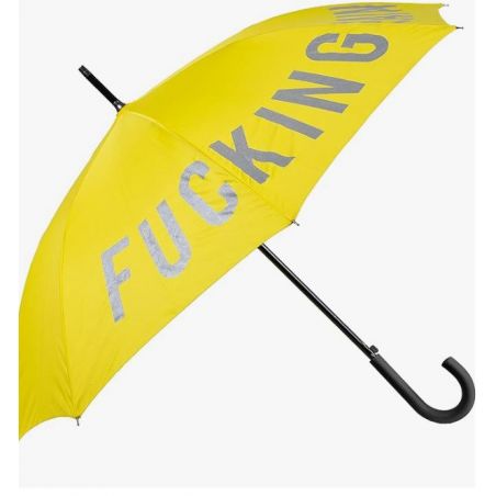 Grand parapluie fantaisie jaune fucking rain