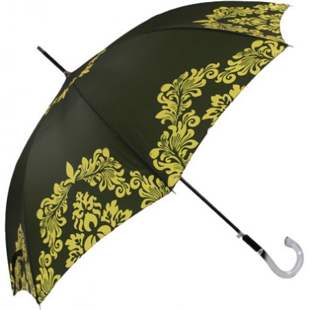 Parapluie femme haut de gamme arabesques jaunes