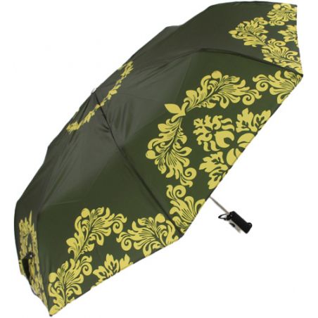 Parapluie pliant haut de gamme arabesques jaunes