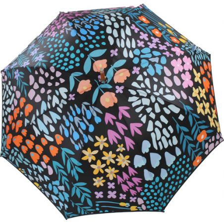 Parapluie canne motif vintage fabrication française