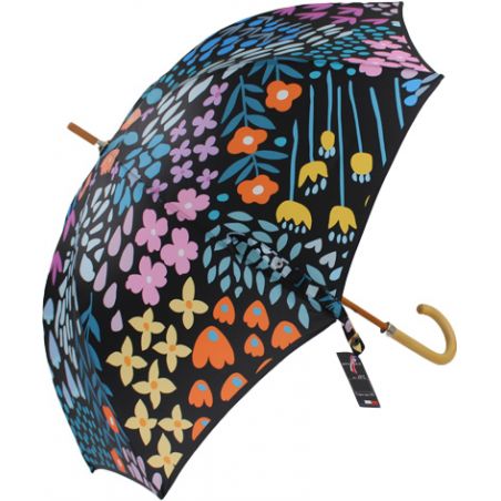 Parapluie canne motif vintage fabrication française