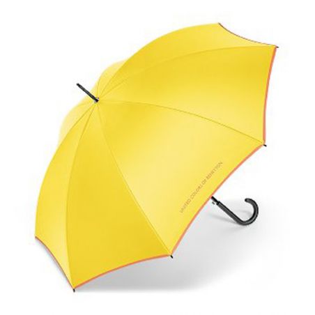 Parapluie long jaune Benetton