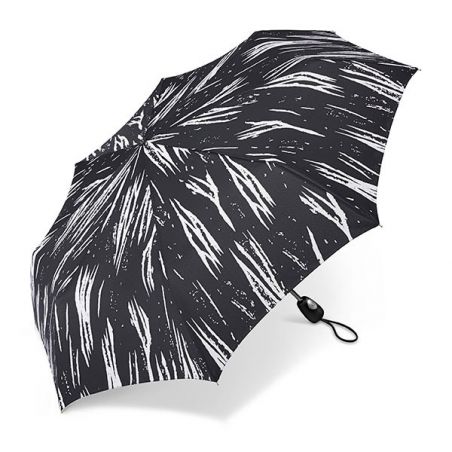 Parapluie pliant zèbre noir et blanc Pierre Cardin