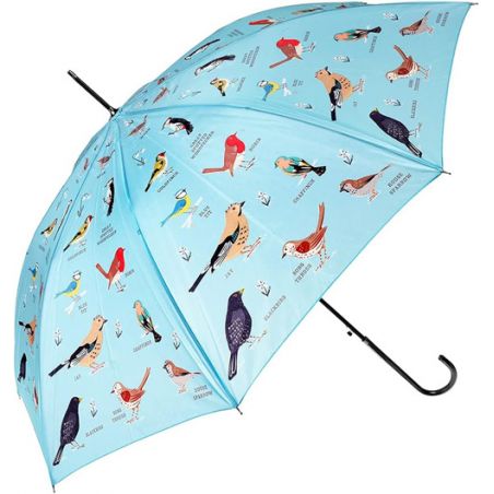 Parapluie original les oiseaux dans un jardin anglais