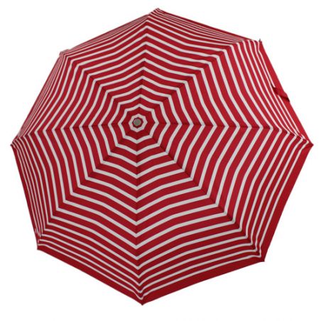 Parapluie pliant marinière rouge fabrication française