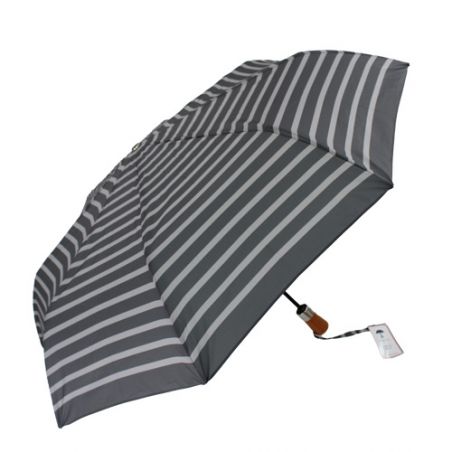 Parapluie pliant marinière gris fabrication française