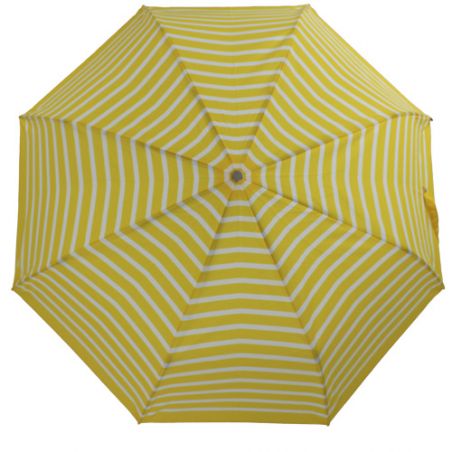 Parapluie pliant marinière jaune fabrication française