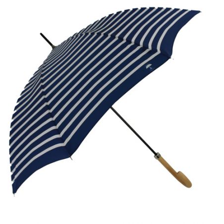 Parapluie canne marinière bleu fabrication française