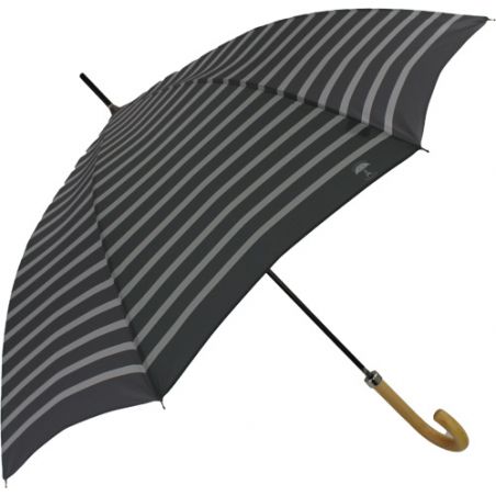 Parapluie canne marinière gris fabrication française