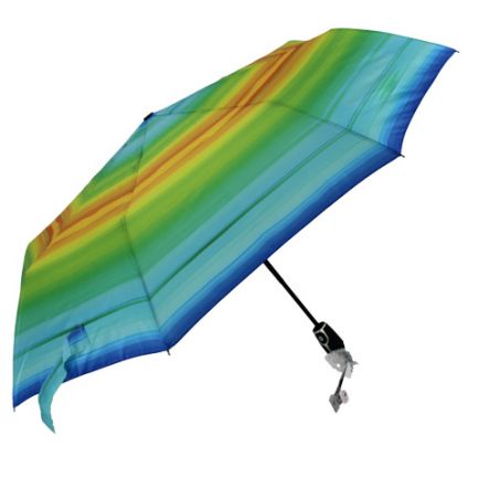 Parapluie pliant automatique dégradé de couleurs