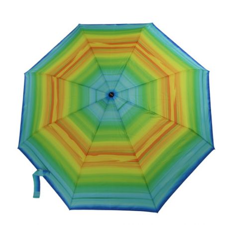 Parapluie pliant automatique dégradé de couleurs