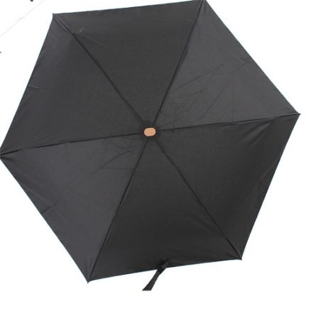 Micro parapluie écologique noir avec étui