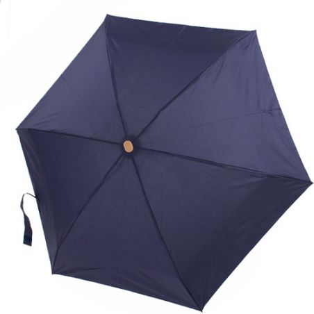 Micro parapluie écologique bleu avec étui