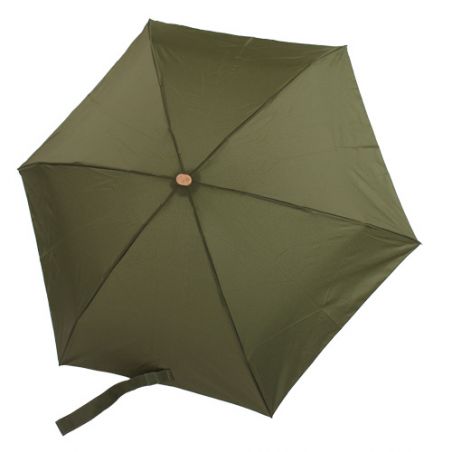 Mini parapluie écologique vert avec étui