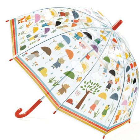 Parapluie cloche transparent lapinous