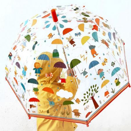 Parapluie cloche transparent lapinous