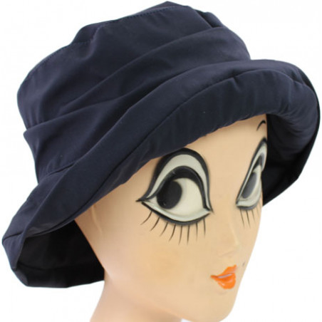 Choisir chapeau de pluie femme, chapeau imperméable bleu livré en 48h!